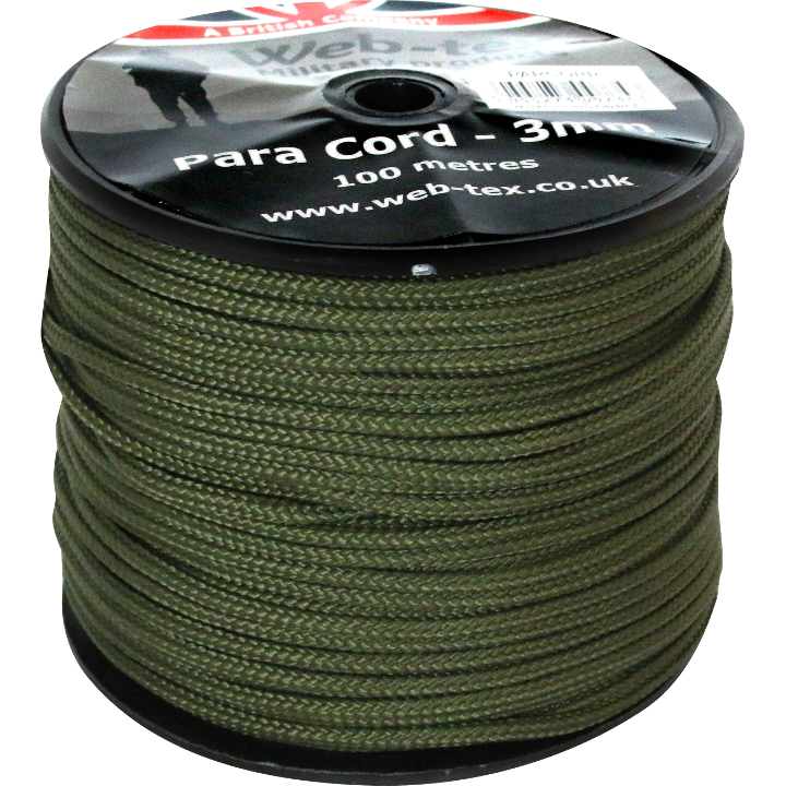 Paracord Reel - 100m - Olive