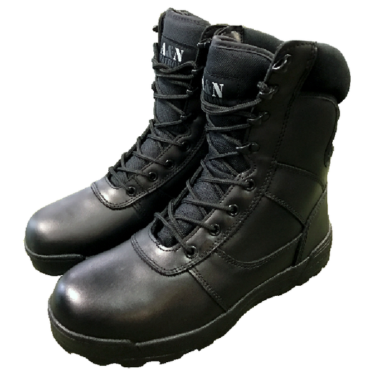 A&N All Leather Patrol Boots - Black
