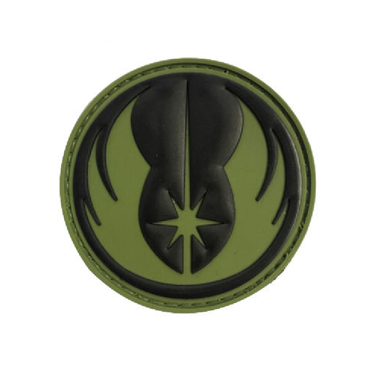 XX Jedi Black and Green Tactical Rubber Patch