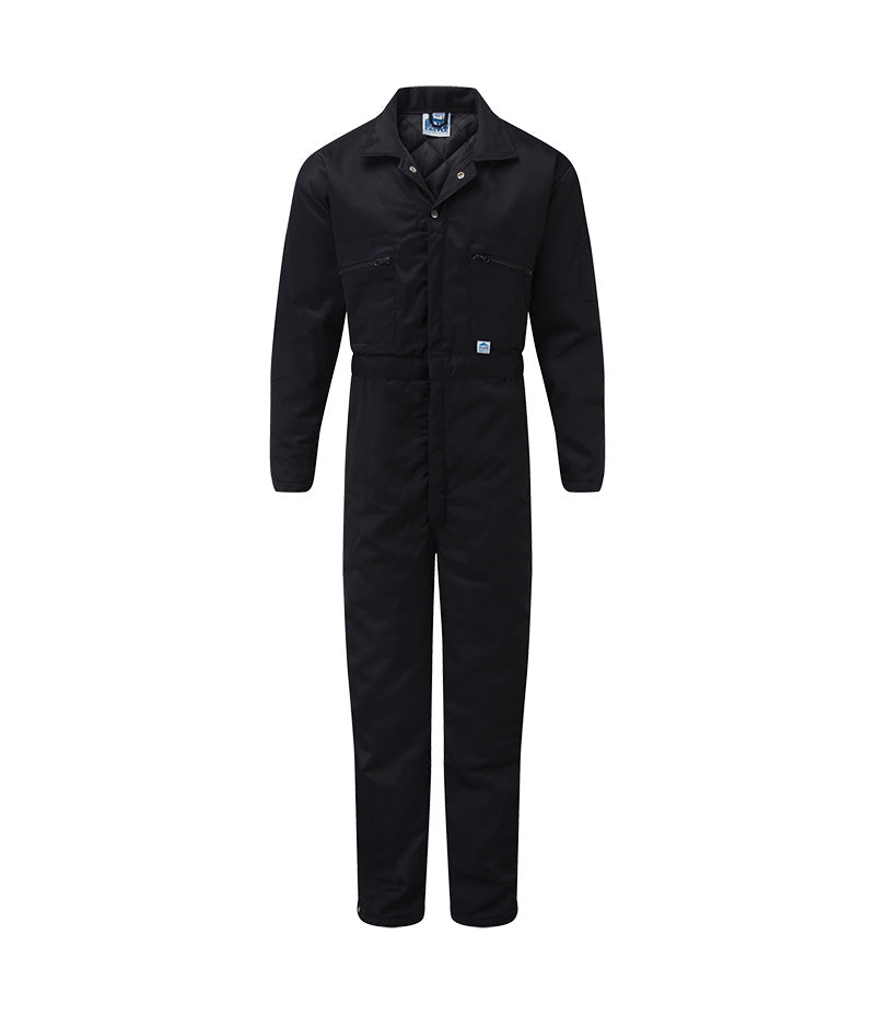 Quilted Boiler Suit - Navy Blue
